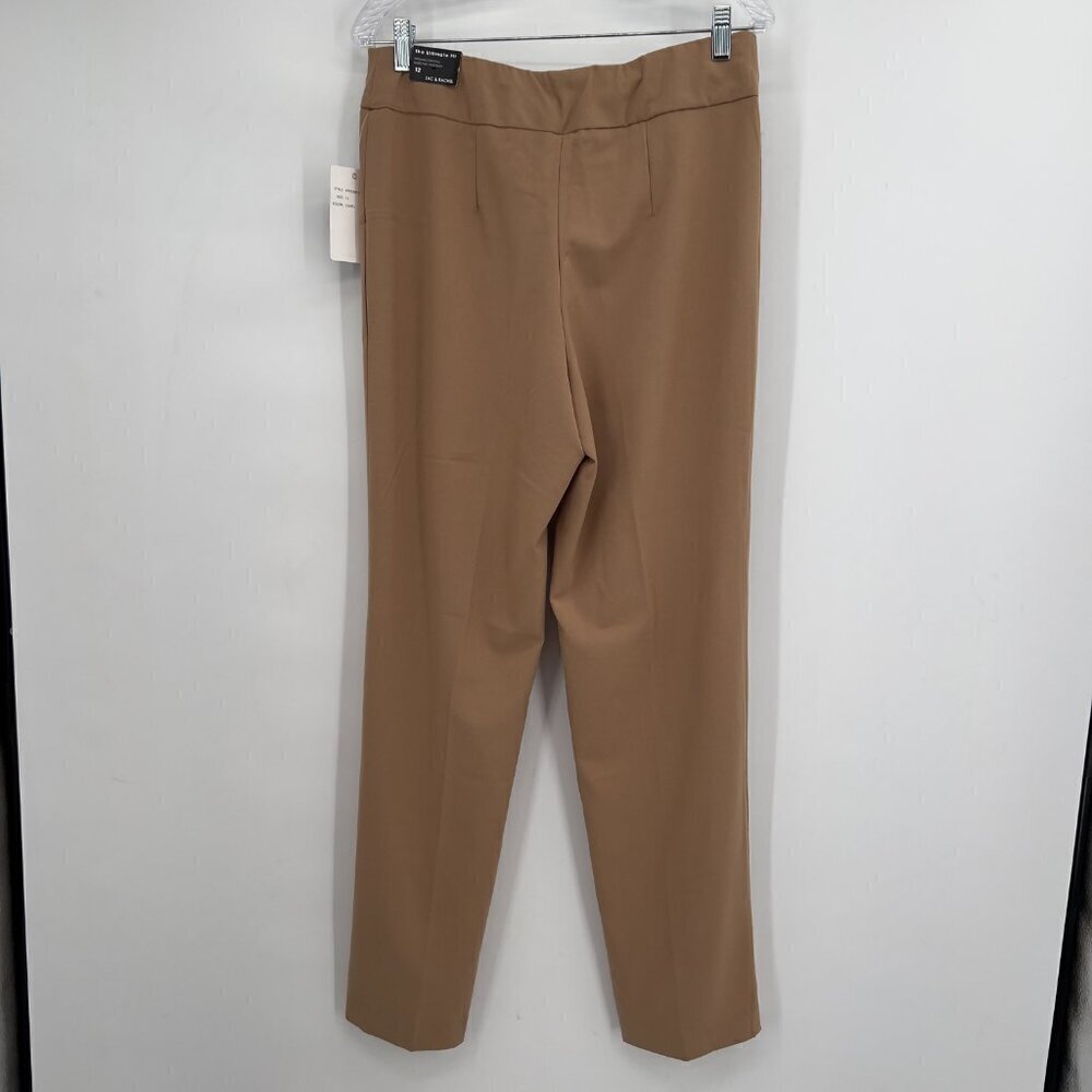 Zac & Rachel Women’s Camel Straight-Leg Trousers Size 12 – NWT - Picture 4 of 13